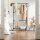 SONGMICS Rollgarderobe schwarz Metall 100,0 x 198,0 cm, 1 St.