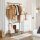 SONGMICS Rollgarderobe schwarz Metall 100,0 x 198,0 cm, 1 St.
