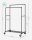 SONGMICS Rollgarderobe HSR60BV1 schwarz Metall 100,0 x 142,0/162,0 cm, 1 St.