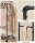 SONGMICS Rollgarderobe HSR60BV1 schwarz Metall 100,0 x 142,0/162,0 cm, 1 St.