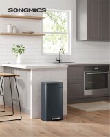 SONGMICS Mülleimer 30,0 l grüngrau, 1 St.