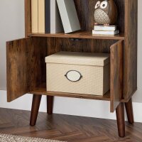 VASAGLE Regalschrank, LBC09BX braun 60,0 x 30,0 x 120,0 cm, 1 St.