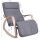 SONGMICS Schaukelstuhl grau natur Stoff 67,0 x 115,0 x 91,0 cm, 1 St.