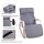 SONGMICS Schaukelstuhl grau natur Stoff 67,0 x 115,0 x 91,0 cm, 1 St.