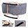 SONGMICS Schaukelstuhl grau natur Stoff 67,0 x 115,0 x 91,0 cm, 1 St.