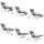SONGMICS Schaukelstuhl grau natur Stoff 67,0 x 115,0 x 91,0 cm, 1 St.