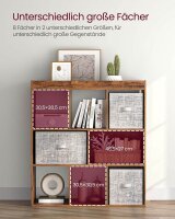 VASAGLE Bücherregal braun 97,5 x 30,0 x 100,0 cm, 1 St.