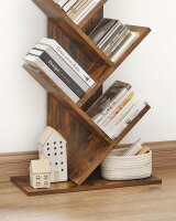VASAGLE Bücherregal braun 50,0 x 25,0 x 141,5 cm, 1 St.
