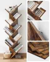 VASAGLE Bücherregal braun 50,0 x 25,0 x 141,5 cm, 1 St.