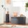 SONGMICS Sitztruhe LSF46GYZ dunkelgrau Stoff 76,0 cm