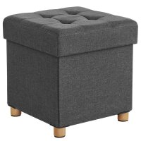 SONGMICS Wohnzimmer-Hocker mit Stauraum LSF14GYZ...