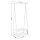 SONGMICS Kleiderständer HSR05W weiß Metall 87,5 x 155,0 cm, 1 St.