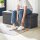 SONGMICS Sitztruhe LSF76GYZ dunkelgrau Stoff 110,0 cm