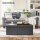 SONGMICS Sitztruhe LSF76GYZ dunkelgrau Stoff 110,0 cm