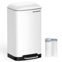 SONGMICS Mülleimer 30,0 l weiß, 1 St.