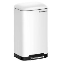 SONGMICS Mülleimer 30,0 l weiß, 1 St.
