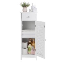 VASAGLE Badschrank BBC43WT weiß 32,0 x 30,0 x 87,0 cm