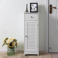 VASAGLE Badschrank BBC43WT weiß 32,0 x 30,0 x 87,0 cm