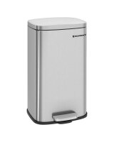 SONGMICS Mülleimer 30,0 l silber, 1 St.