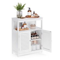 VASAGLE Badschrank BBC40WT weiß 60,0 x 30,0 x 80,0 cm