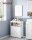 VASAGLE Badschrank BBC40WT weiß 60,0 x 30,0 x 80,0 cm