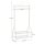 SONGMICS Kleiderständer HSR07WV1 weiß Metall 92,0 x 173,0 cm, 1 St.