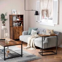 VASAGLE Beistelltisch rechteckig Spanplatte braun 55,0 x 35,0 x 66,0 cm, 1 St.