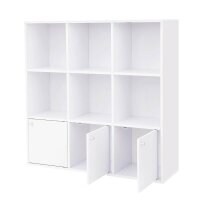 VASAGLE Regalschrank, LBC33WT weiß 97,5 x 29,0 x...
