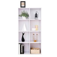 VASAGLE Bücherregal weiß 65,5 x 30,0 x 129,5...