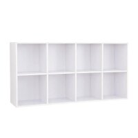 VASAGLE Bücherregal weiß 65,5 x 30,0 x 129,5 cm, 1 St.