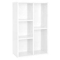 VASAGLE Bücherregal weiß 50,0 x 24,0 x 80,0...