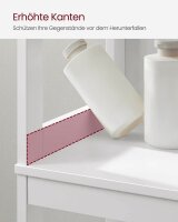 VASAGLE Badschrank BBC66WT weiß 30,0 x 30,0 x 141,5 cm