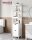 VASAGLE Badschrank BBC66WT weiß 30,0 x 30,0 x 141,5 cm