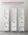 VASAGLE Badschrank BBC66WT weiß 30,0 x 30,0 x 141,5 cm
