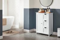 VASAGLE Badschrank BBC49WT weiß 60,0 x 30,0 x 81,0 cm