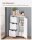 VASAGLE Badschrank BBC49WT weiß 60,0 x 30,0 x 81,0 cm