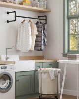 SONGMICS Wandgarderobe HSR64BK schwarz Metall 112,0 x...