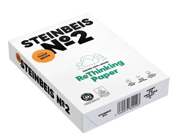 STEINBEIS Recyclingpapier No.2 DIN A4 80 g/qm 500 Blatt