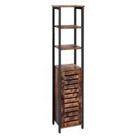VASAGLE Regalschrank, LSC37BX braun 37,0 x 30,0 x 167,0...