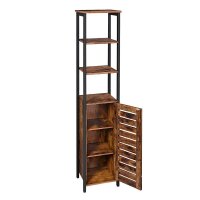 VASAGLE Regalschrank, LSC37BX braun 37,0 x 30,0 x 167,0 cm, 1 St.