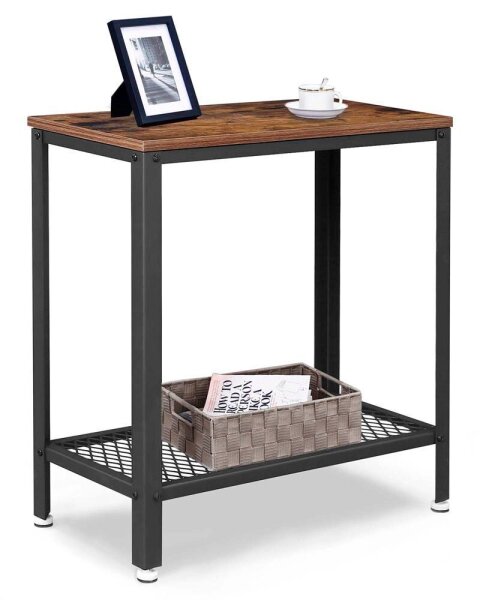 VASAGLE Beistelltisch rechteckig Spanplatte braun 60,0 x 30,0 x 60,0 cm, 1 St.