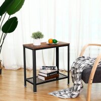 VASAGLE Beistelltisch rechteckig Spanplatte braun 60,0 x 30,0 x 60,0 cm, 1 St.