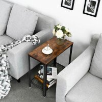 VASAGLE Beistelltisch rechteckig Spanplatte braun 60,0 x 30,0 x 60,0 cm, 1 St.