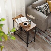 VASAGLE Beistelltisch rechteckig Spanplatte braun 60,0 x 30,0 x 60,0 cm, 1 St.