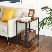 VASAGLE Beistelltisch rechteckig Spanplatte braun 60,0 x 30,0 x 60,0 cm, 1 St.