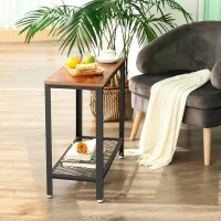 VASAGLE Beistelltisch rechteckig Spanplatte braun 60,0 x 30,0 x 60,0 cm, 1 St.