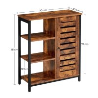 VASAGLE Sideboard, LSC74BXV1 braun 70,0 x 30,0 x 76,0 cm,...