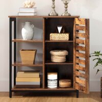 VASAGLE Sideboard, LSC74BXV1 braun 70,0 x 30,0 x 76,0 cm, 1 St.