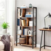 VASAGLE Bücherregal braun, schwarz 74,0 x 30,0 x 154,5 cm, 1 St.