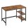 VASAGLE Schreibtisch braun rechteckig, 4-Fuß-Gestell schwarz 120,0 x 60,0 cm